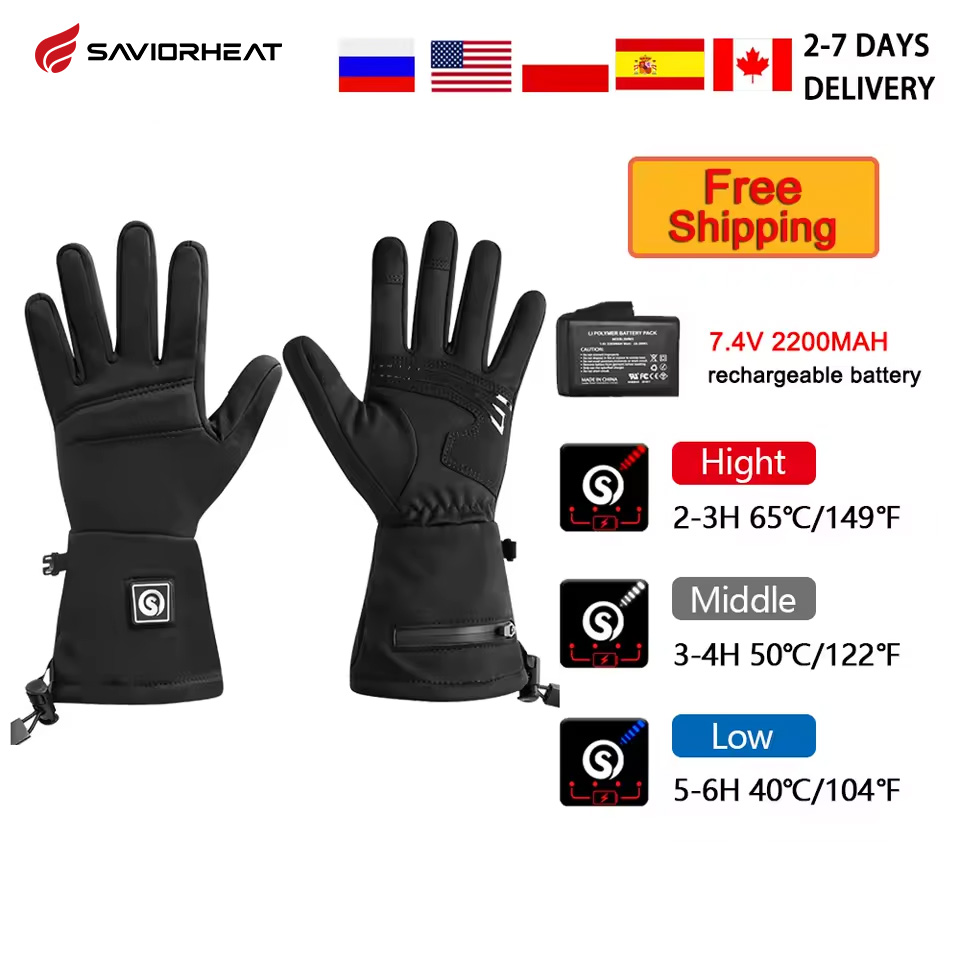 Touch Screen Gloves - Snow Deer S18 Winter Heated Gloves