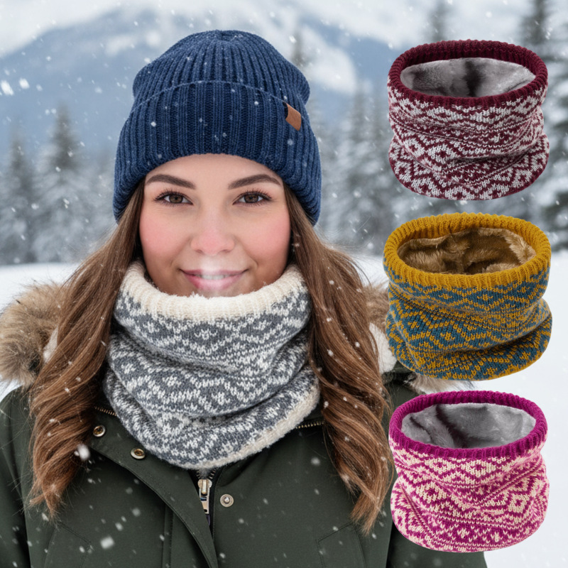 1-6PCS Winter Knit Neck Gaiter - Neck Gaiter Fleece ulasan dan harga