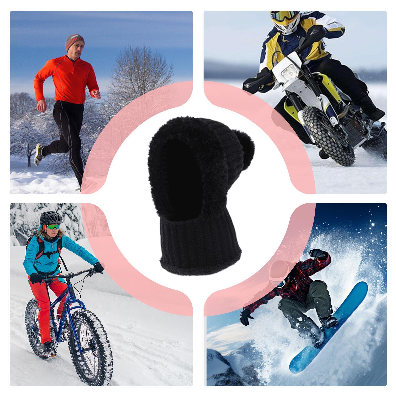 Knit Beanie Fall Beanie With N - Neck Gaiter Fleece ulasan dan harga