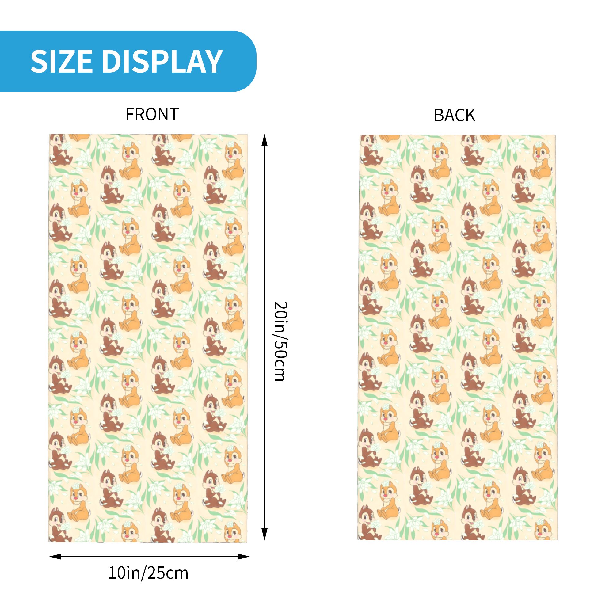 Custom Cute C-Chip And D-Dale  - Neck Gaiter Fleece ulasan dan harga