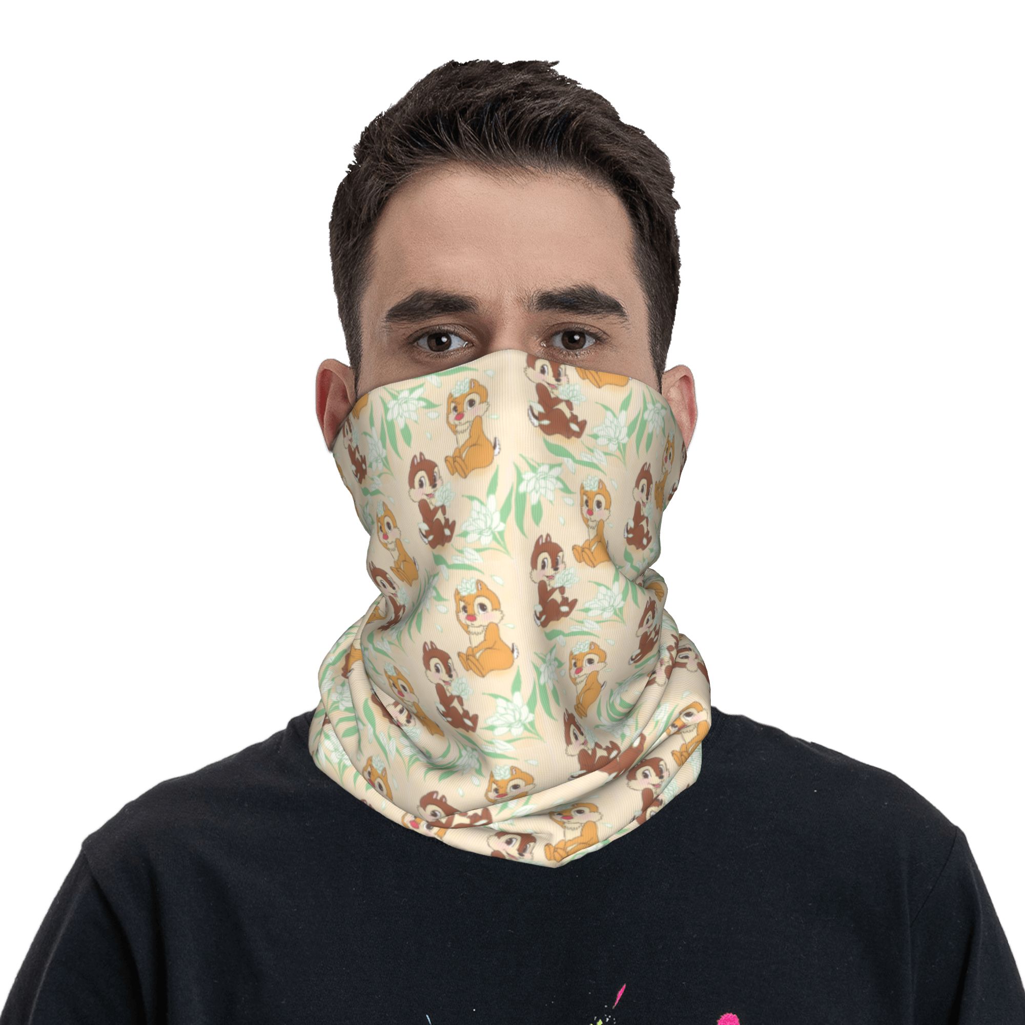 Custom Cute C-Chip And D-Dale  - Neck Gaiter Fleece ulasan dan harga