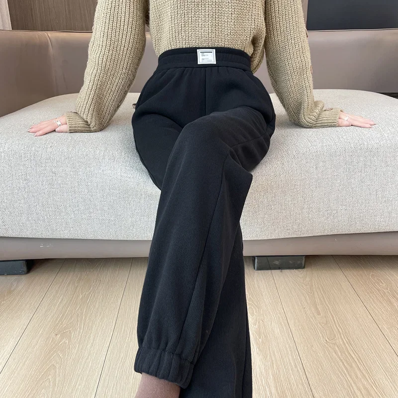Winter New Thickened Fleece Li - Corduroy Pant Warm ulasan dan harga