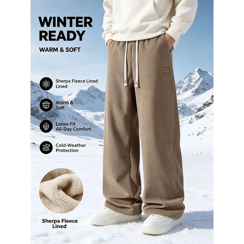 Men's Winter Sports Pants Cord - Corduroy Pant Warm ulasan dan harga