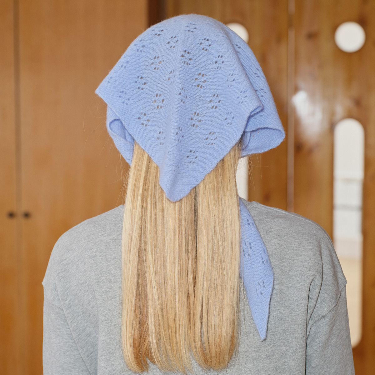 100% Wool Women Hijab Hollowed - Shawl Wrap Winter ulasan dan harga