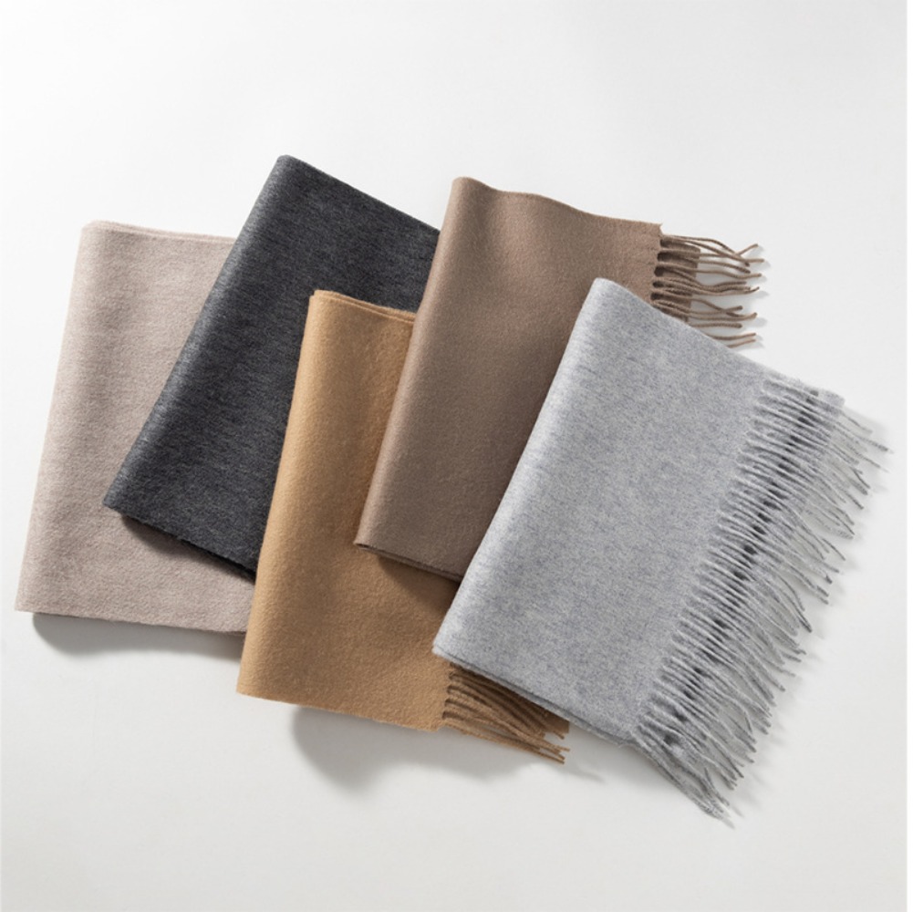 2026 100% Wool Solid Color Sca - Wool Scarf Men ulasan dan harga