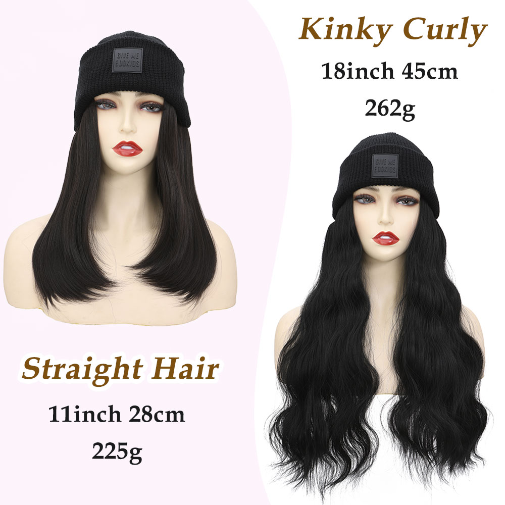 S-noilite Synthetic Hat Wig Be - Knit Beanie Hat Warm ulasan dan harga