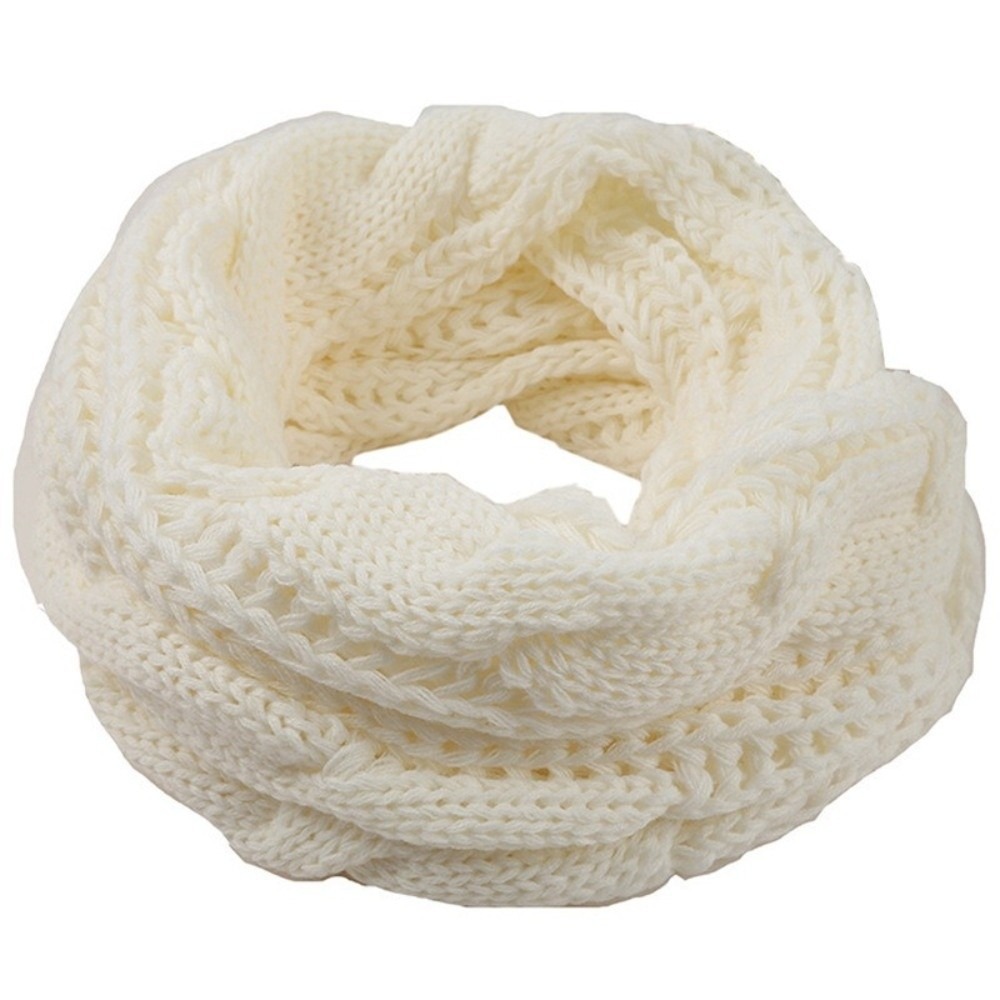 Elegant Solid Color Knitted Sc - Wool Scarf Men ulasan dan harga