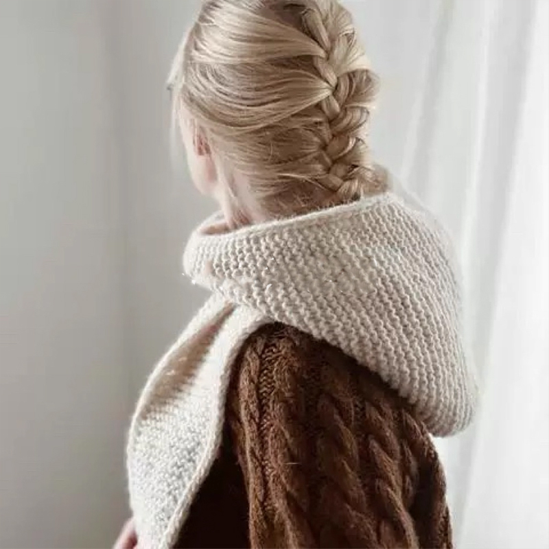 100% Wool Big Sophie Scarf Ove - Knit Beanie Hat Warm ulasan dan harga