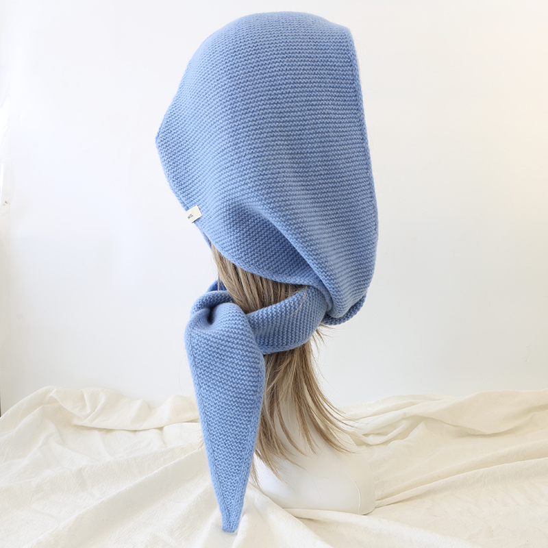 100% Wool Big Sophie Scarf Ove - Knit Beanie Hat Warm ulasan dan harga