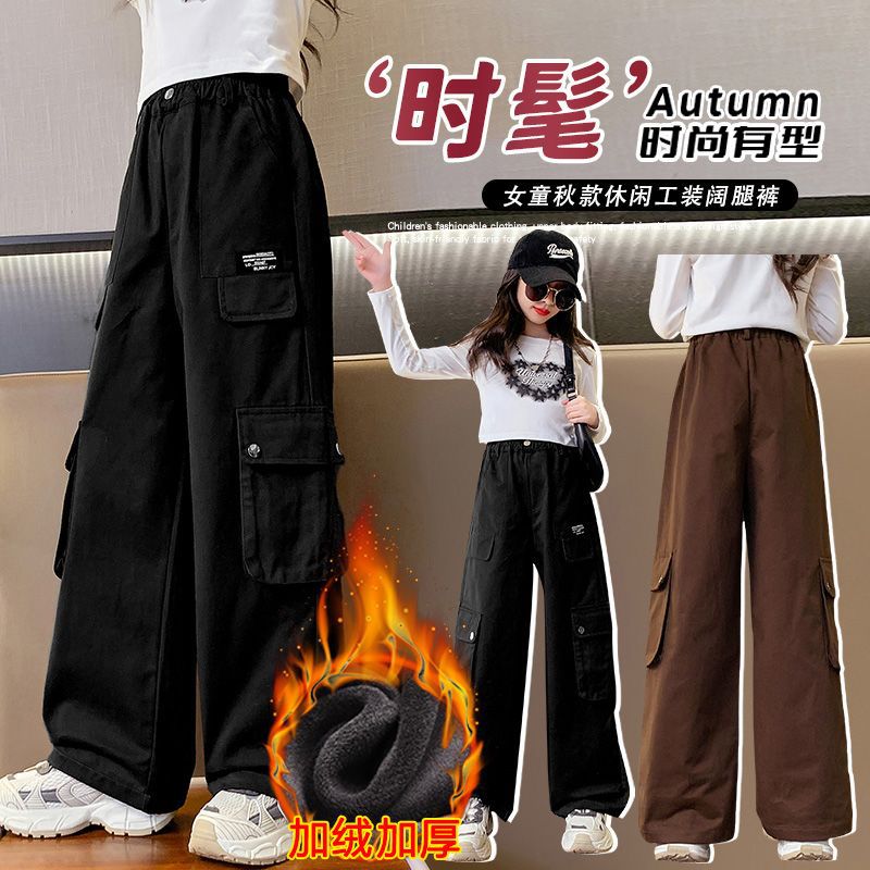 Teenager Girls Winter Cargo Pa - Corduroy Pant Warm ulasan dan harga