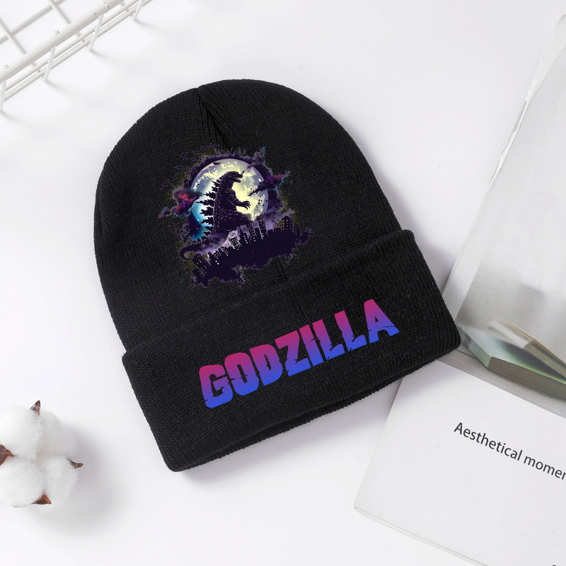 Godzilla Knitted Hat Winter Sp - Knit Beanie Hat Warm ulasan dan harga
