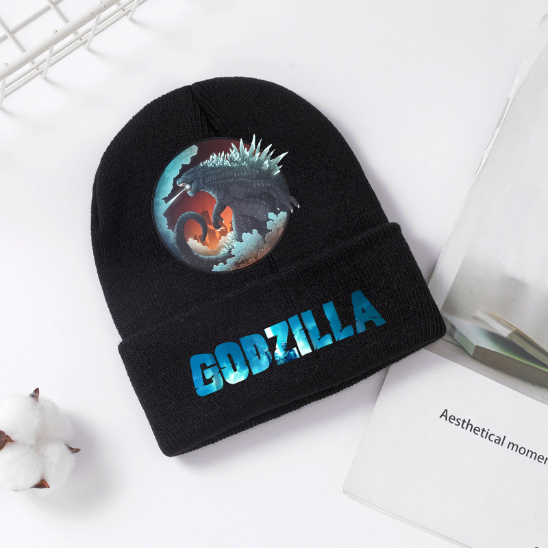 Godzilla Knitted Hat Winter Sp - Knit Beanie Hat Warm ulasan dan harga